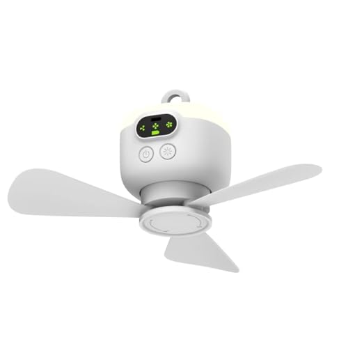 xeamun Portable Camping Fan 106 Inch Tent Ceiling FanRechargeable 8000mAh with Light HookTimable Auto Shut OffDetachable Fan Blade Used for Tent Canopy RV Porch Beach Bedroom - Image 1