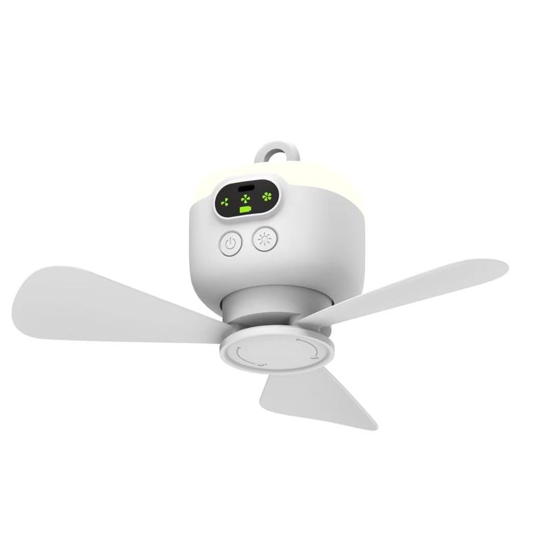 xeamun Portable Camping Fan 106 Inch Tent Ceiling FanRechargeable 8000mAh with Light HookTimable Auto Shut OffDetachable Fan Blade Used for Tent Canopy RV Porch Beach Bedroom - Image 2