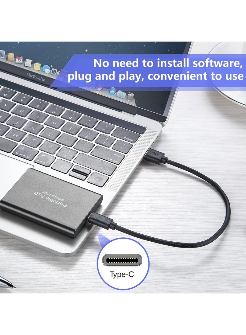 ارواق محرك الأقراص الصلبة الخارجي المحمول سعة 500 جيجابايت USB 3.1 SSD خارجي للكمبيوتر الشخصي Mac والكمبيوتر المحمول وسطح المكتب مقاس 2.5 بوصة - Image 2