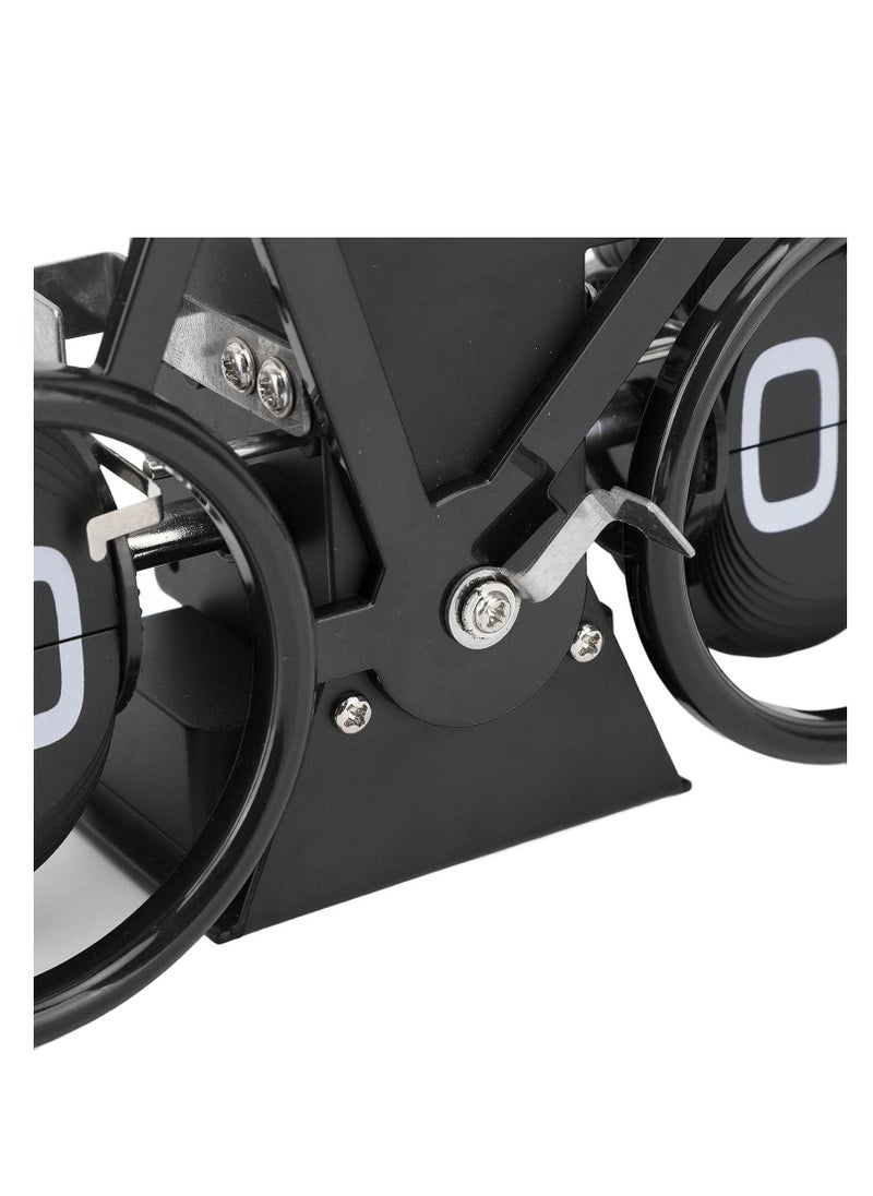 Generic - Vintage Flip Desk Clock, Bike Shape Flip Clock, Retro Mechanical Battery Powered Gear Operated Timer Reminder Table Clock for Office Home - Image 1