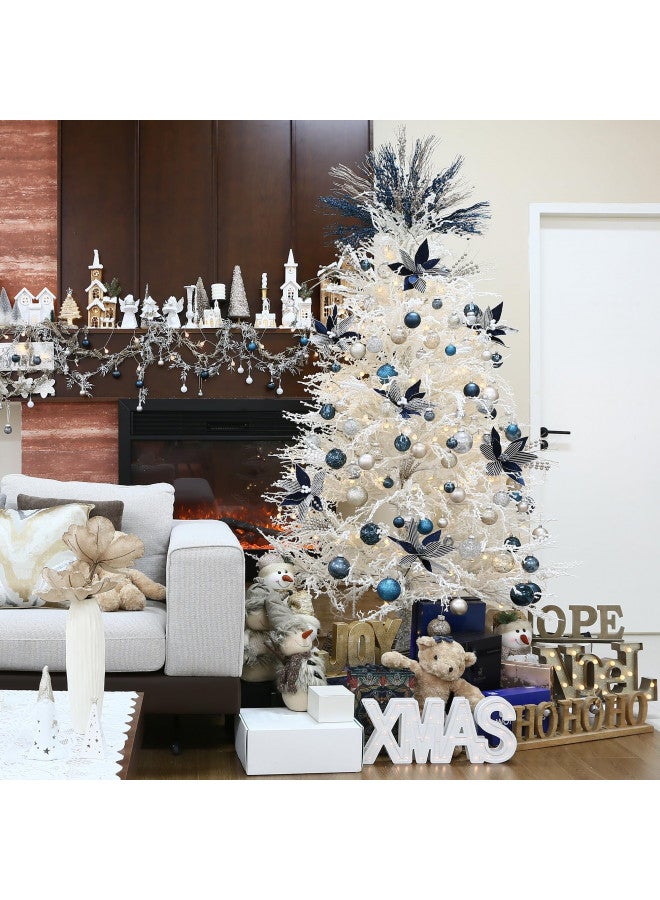 Sea Team Shatterproof Clear Plastic Christmas Ball Ornaments Decorative Xmas Balls Baubles Set with Stuffed Delicate Decorations (60mm/2.36"/30-Pack, Gold) - Image 5