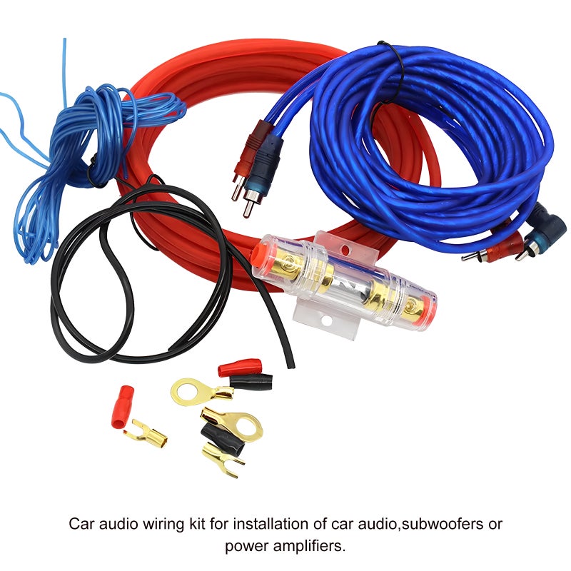 1 Set Amplifier Wiring Kit Subwoofer Wiring Amplifier Installation Wiring Kit Audio Wire Kit Audio Systems Kit For Vehicles - Image 4