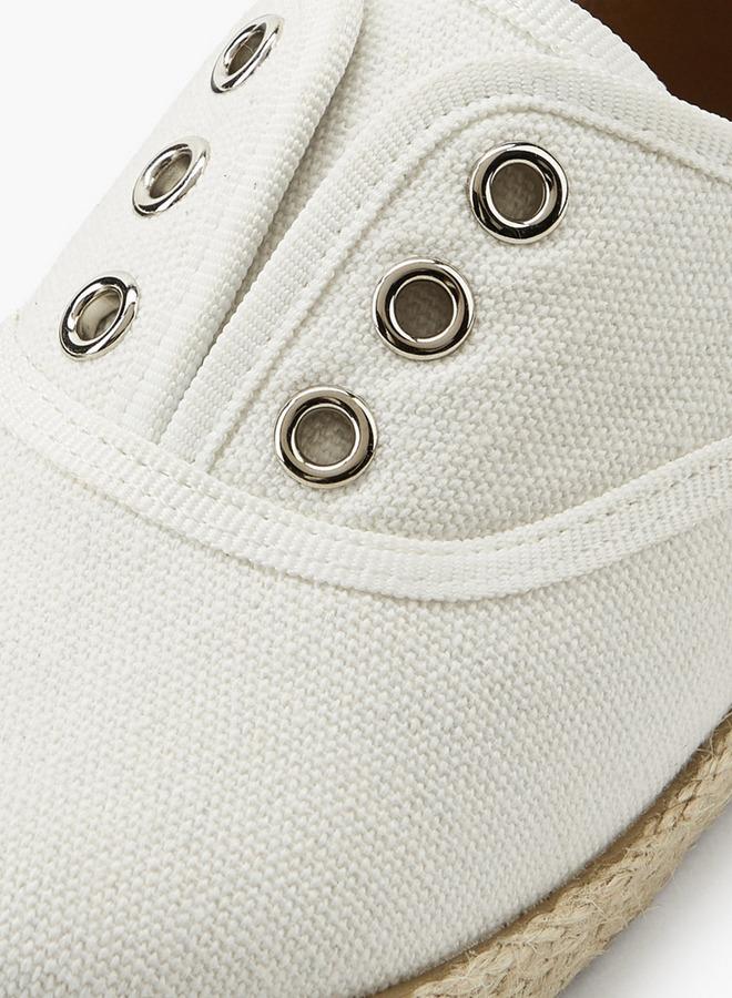 Peppermint Boys Eyelet Detail Espadrille Loafers - Image 5
