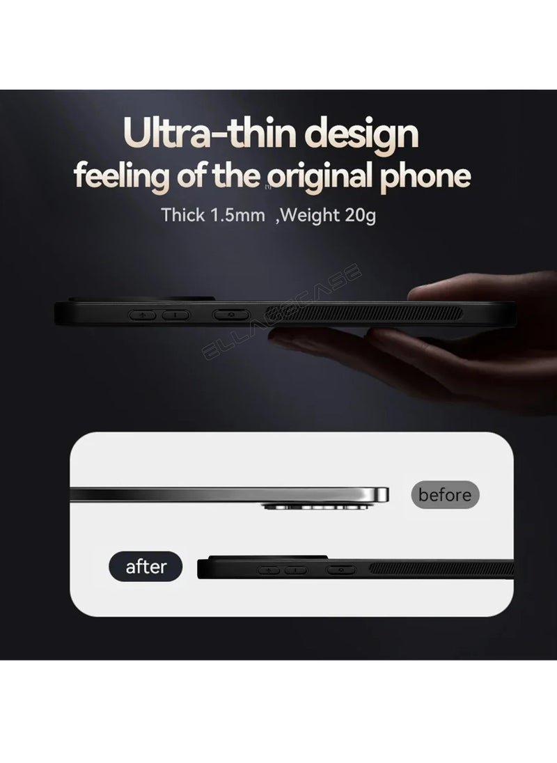 Business Class Case for Samsung Galaxy A55 5G, Ultra-Thin, Built-in Magnetic Plate, Wireless Charging, Shockproof, Full Camera Lens Protection