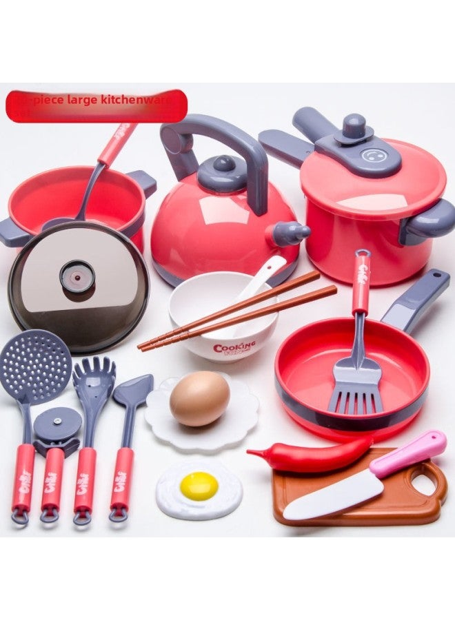 ألعاب مطبخ بيت اللعب للأطفال للأولاد والبنات، لعبة طبخ واقعية مع أواني وأوعية وأدوات مطبخ للأطفال، مجموعة أدوات مطبخ ممتعة للتقطيع للأطفال
