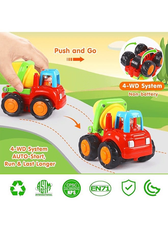 ريوليو مجموعة سيارات ألعاب مكونة من 4 قطع، ألعاب تعليمية مبكرة، ألعاب تعليمية لتنمية الذكاء. - Image 5