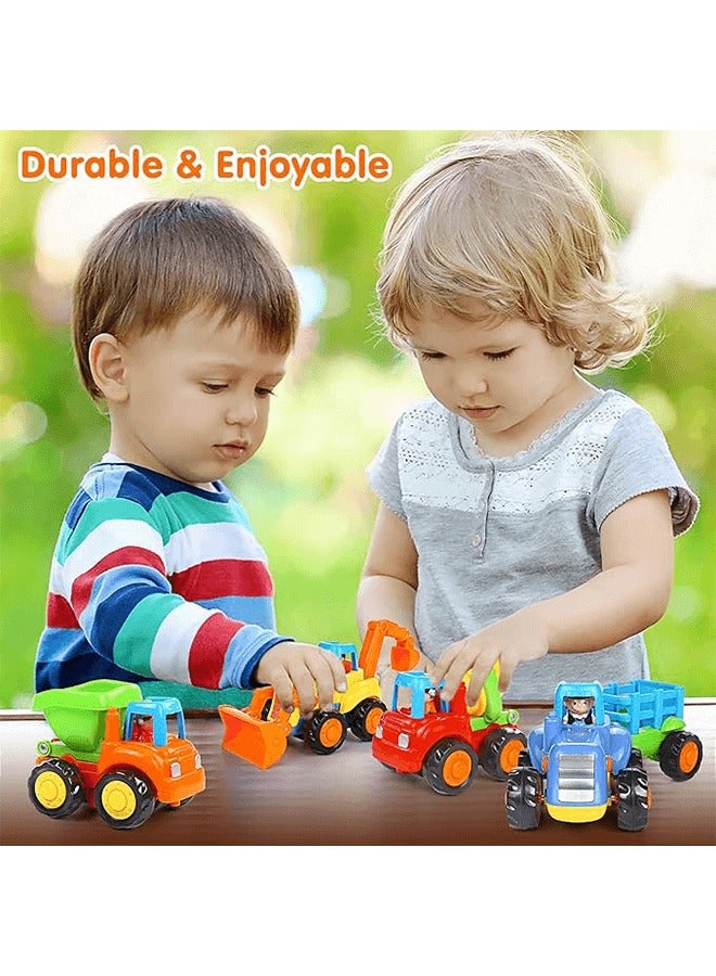 ريوليو مجموعة سيارات ألعاب مكونة من 4 قطع، ألعاب تعليمية مبكرة، ألعاب تعليمية لتنمية الذكاء. - Image 3