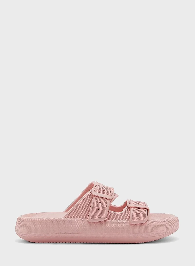 Ginger Buckle Strap Slides