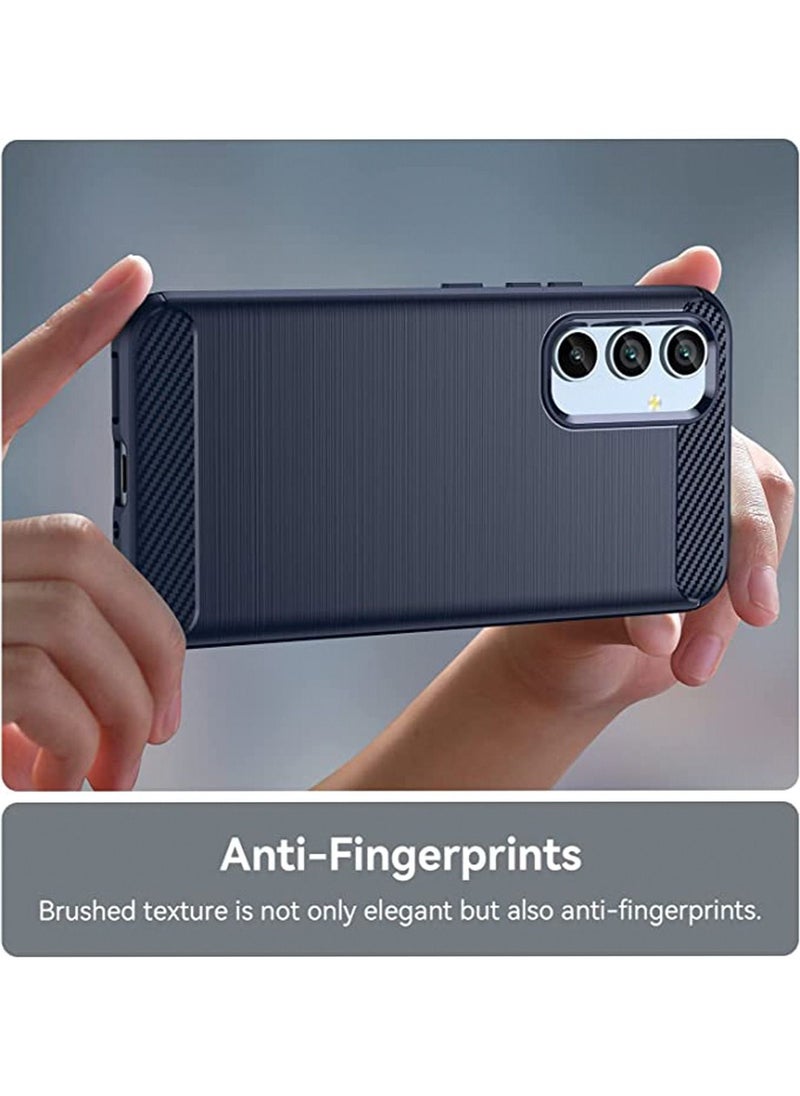 Generic - Samsung Galaxy A54 5G Case, with Tempered Glass A54 Screen Protector, Slim Soft TPU Protective A54 Protection, Rubber Bumper Cover Accessories for Samsung A54 5G 6.4inch (Blue) - Image 1