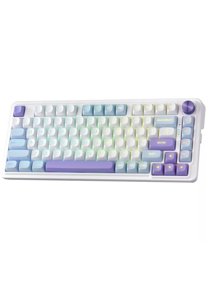 ريدراجون لوحة مفاتيح ميكانيكية للألعاب K673 UCAL MAX، لاسلكية، سلكية، مزودة بتقنية البلوتوث، RGB، مزودة بمقبض تحكم مخصص، مفتاح خطي مخصص - Image 1