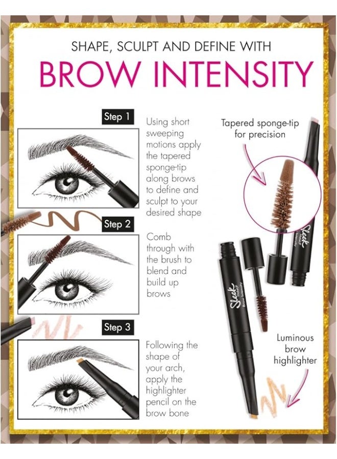 سليك ميك أب هايلايتر سليك براو إنتينستي + جل حواجب داكن جدًا - Image 2