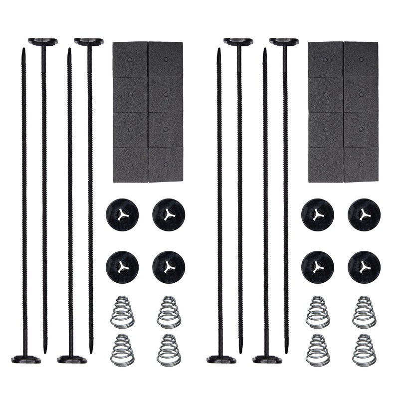 BFXM Automotive Fan Mounting Kit, Radiator Fan Zip Ties Clips Mounting Kit, Electric Mount Hold Down for Cooling Fan Transmission Cooler Radiator Fan Kit for Universal Car Vehicle - Image 1
