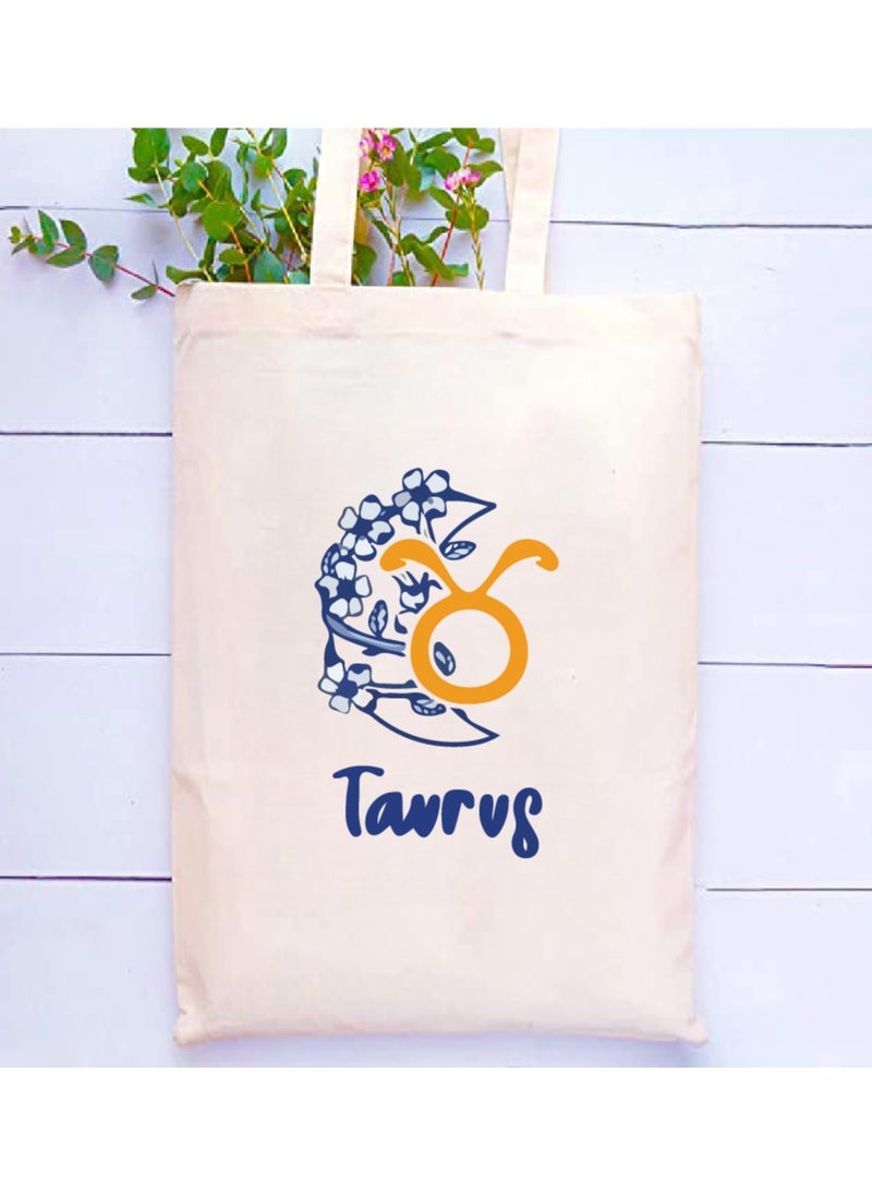 PRINTSHOP4ME - Zodiac Design Eco-Friendly Cotton Bag - Reusable Tote for Astrology Fans - Gift for Astrology Lovers - Perfect for Shopping and Grocery Bags - Tote Bags for Women - Image 1