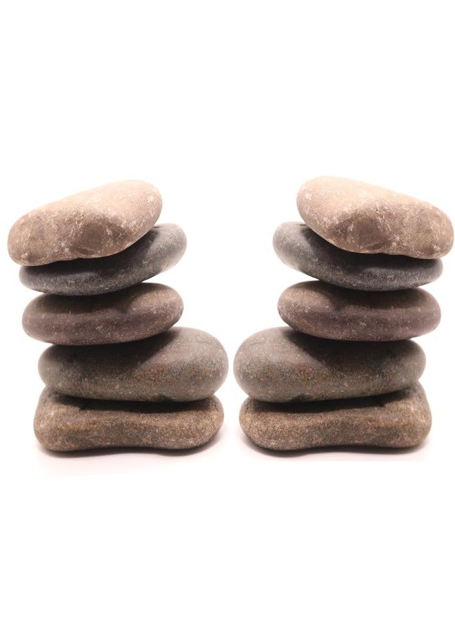 Wowtag Natural Stones Large(Pack of 10) 5-7 CM, Aquarium Rocks, Rock Painting, Craft Work, Home Decor, Non Polished, Decor Stones - Image 1