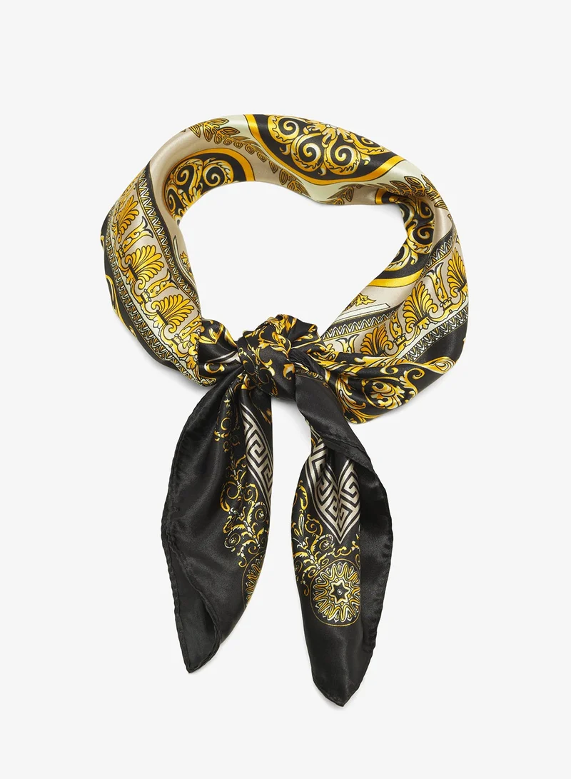 Ginger Silk Printed Summer Scarf