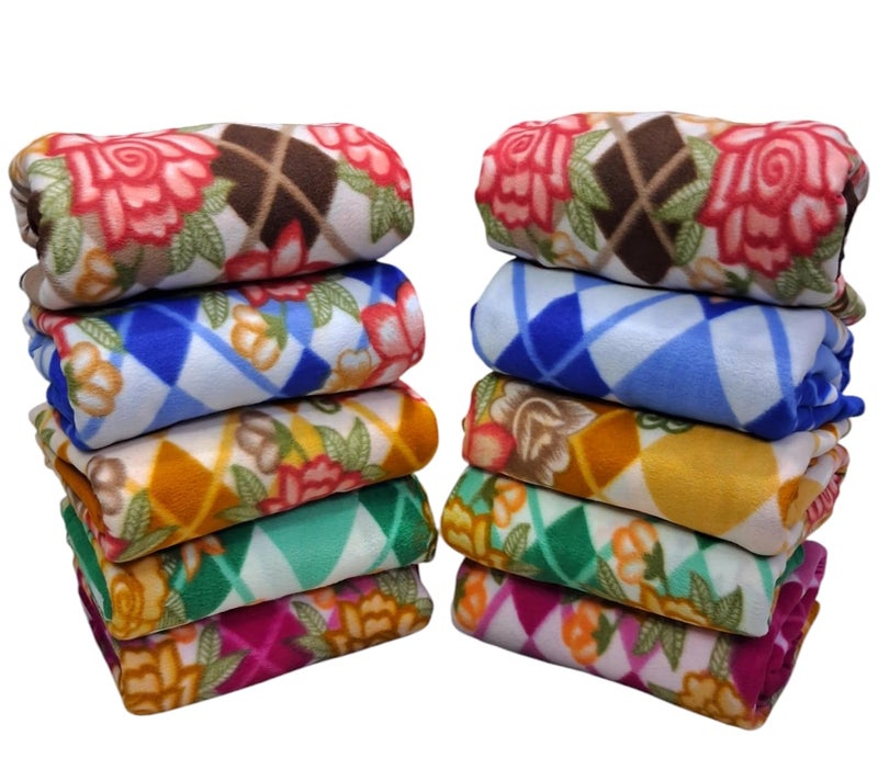 CHANDRAVATI Stylish Polar Fleece Single Bed AC Fleece Wool Blanket - 58x88 Inch || Skin Friendly || Multicolour || (10) - Image 1