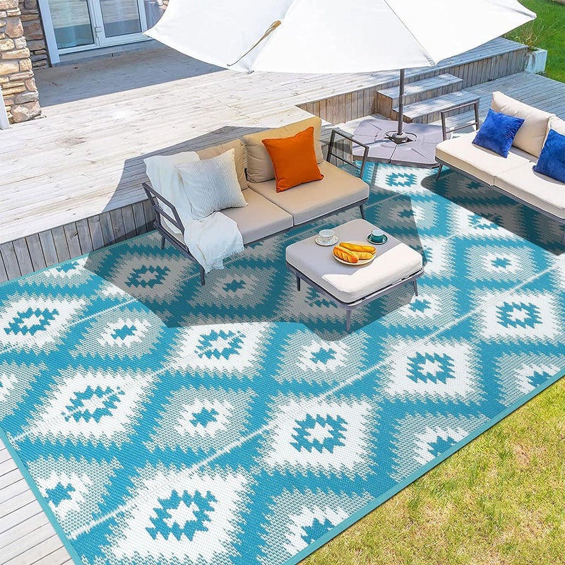 Huayang Camping Gear RV Floor Mat, PP Tube Woven Garden Mat, Anti-Aging & Moisture-Proof, Customizable for Outdoor Courtyard Lawns - Image 2