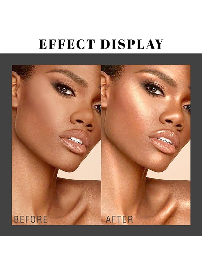 Ushas Body Shimmer Spray, Long Lasting Moisturizing Body Shimmer Luminizer Glow Illuminator Quick-Drying and Non-Sticky Liquid Highlighter Spray for Face and Hair Glitter，Waterproof Shimmering Luminizer #04 - Image 3