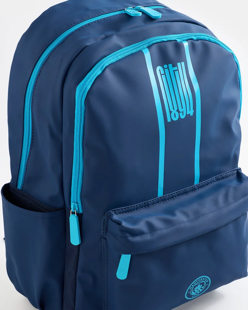 Redtag Kids Blue Manchester City Backpack (16 Inch)