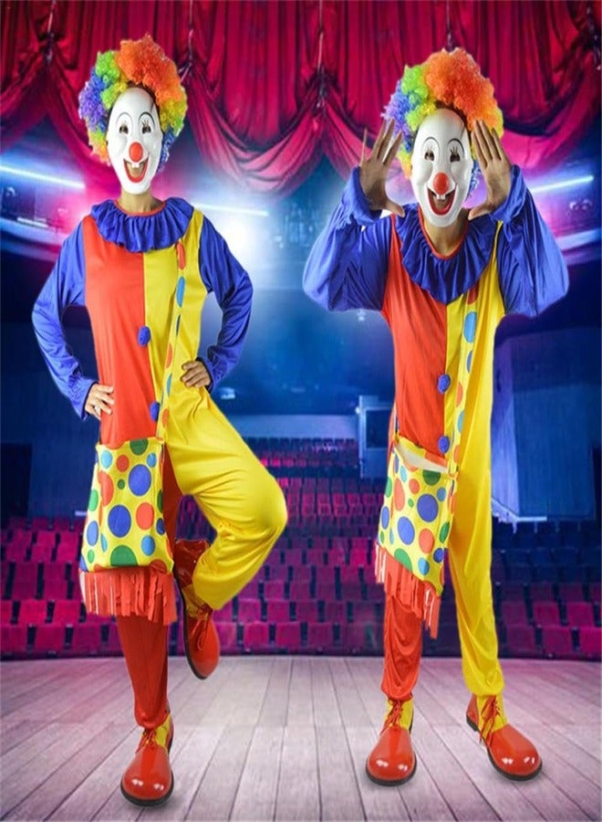 Excefore أحذية مهرج كبيرة إكسيفور، أحذية مهرج ملونة، أحذية مضحكة لملابس الدمى في السيرك، أحذية دائرية للبالغين من الجنسين لزينة الحفلات والكوسبلاي - Image 4