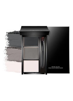 CAKAILA Eyebrow Powder Kit,Eye Brow Powder for Women Long-Lasting Waterproof Three Colors Brow Filler Get Full Defined Natural Brows,Eyebrow Contour Palette with Mirror & Eyebrow Brush,sombra para cejas Black+White+Gray  - Image 1