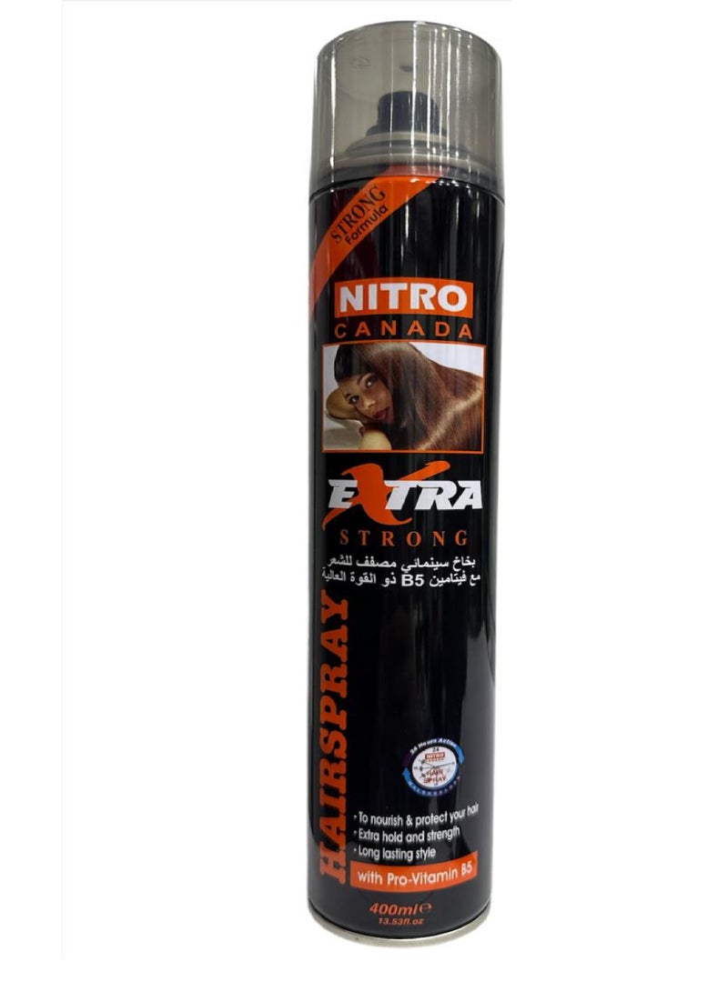 نيترو كندا بخاخ مصفف الشعر مع فيتامين B5 ذو القوة الاضافية 400 مل