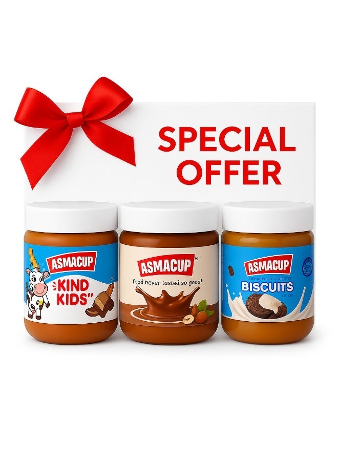 اسماكب عرض خاص 3 علب 200 جرام اوربو سبريد & شيكولاته سبريد & كندر سبريد - Image 1