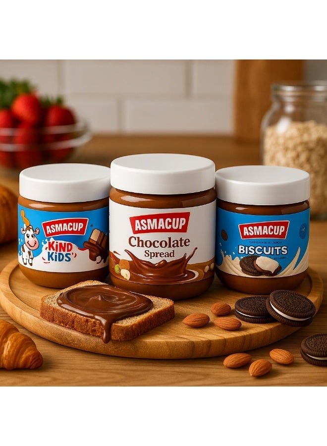 اسماكب عرض خاص 3 علب 200 جرام اوربو سبريد & شيكولاته سبريد & كندر سبريد - Image 2