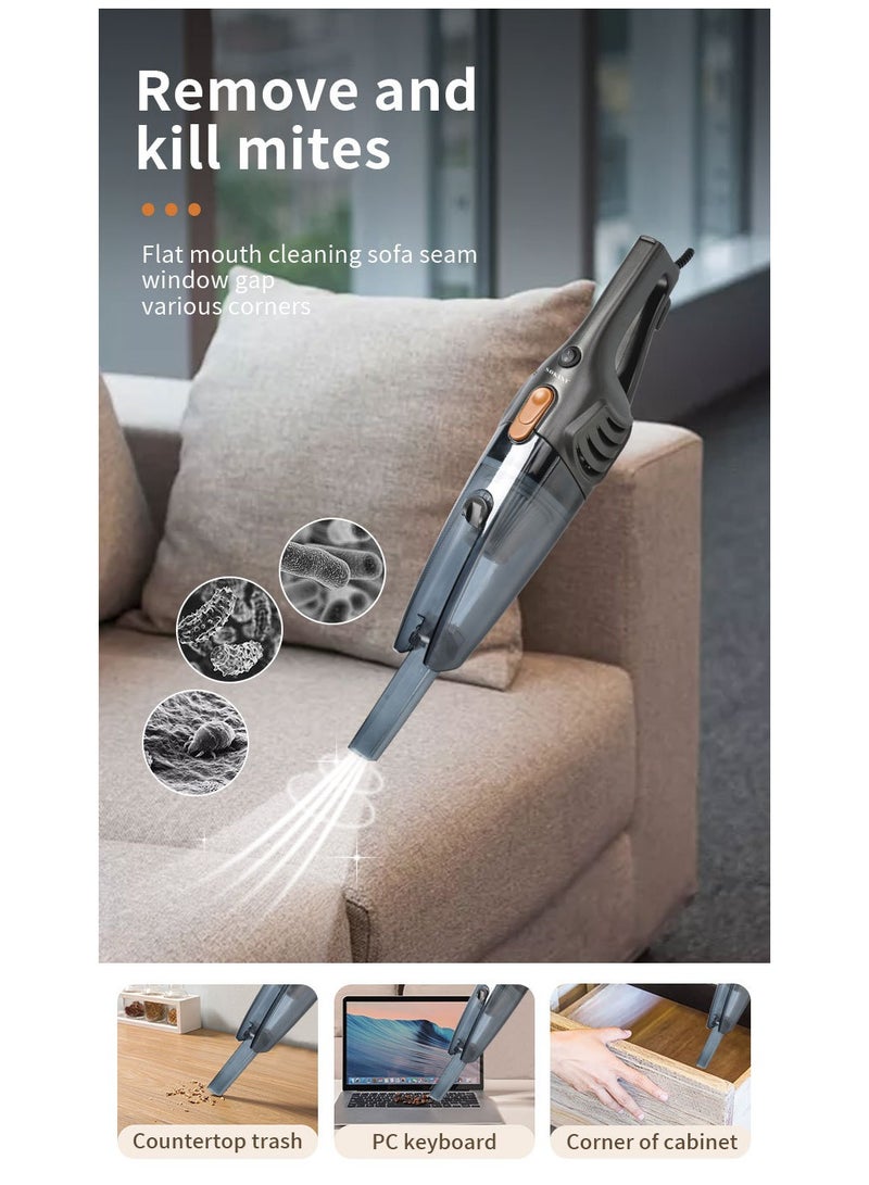 سوكاني مكنسة كهربائية، مكنسة كهربائية عمودية بسلك 5 متر، 1000 واط مع عصا تنظيف محمولة خفيفة الوزن متعددة الوظائف للأرضيات الصلبة/السجاد/شعر الحيوانات الأليفة (SK-3389) - Image 4