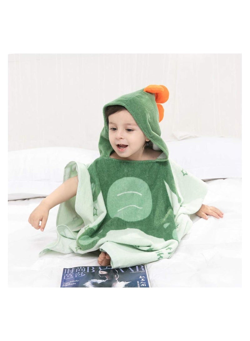 Y&D Kids Hooded Beach Bath Towel Poncho, Poncho Towel, for Pool Beach, Swim Coverup Cape, Cartoon Animal Pattern Cotton Baby and - Image 4