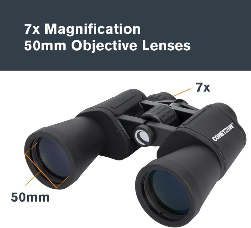 Celestron Cometron Astronomy Binocular, 7 x 50 mm Size, Black - Image 2