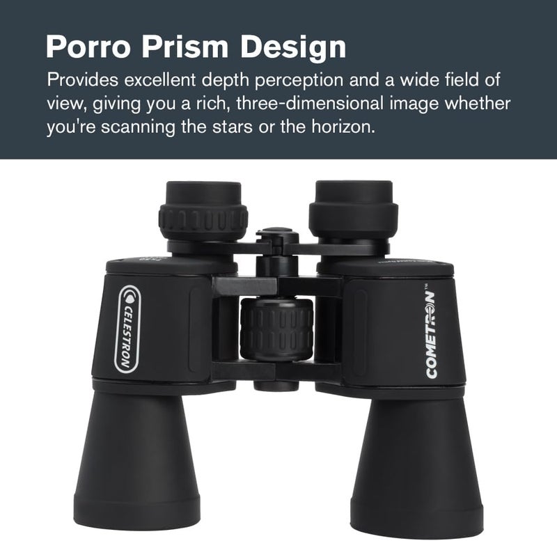Celestron Cometron Astronomy Binocular, 7 x 50 mm Size, Black - Image 3