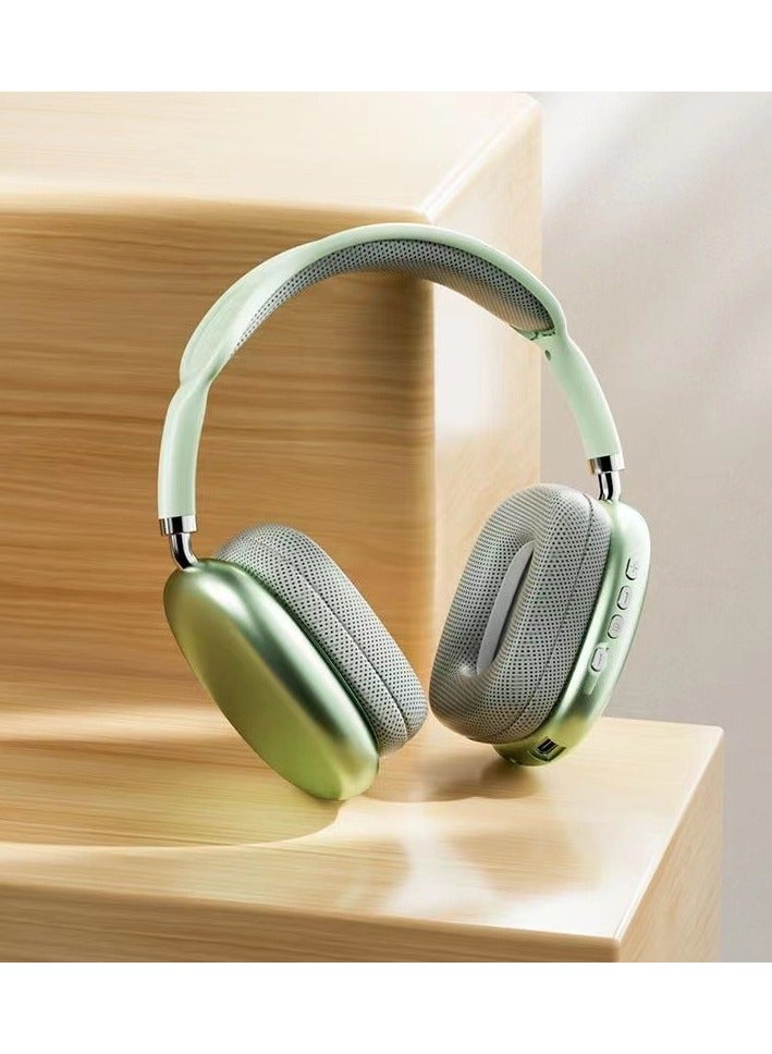 بي 9 سماعات رأس لاسلكية بتقنية بلوتوث 5.0 - تصميم قابل للطي فوق الأذن، صوت عالي الدقة، تقليل الضوضاء، ميكروفون مدمج - Image 2