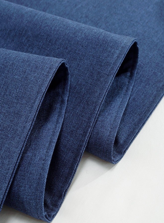 Mengersi Solid Bed Runner Scarf Protector Slipcover Bed Decorative Scarf for Bedroom Hotel Wedding Room(King, Navy) - Image 4