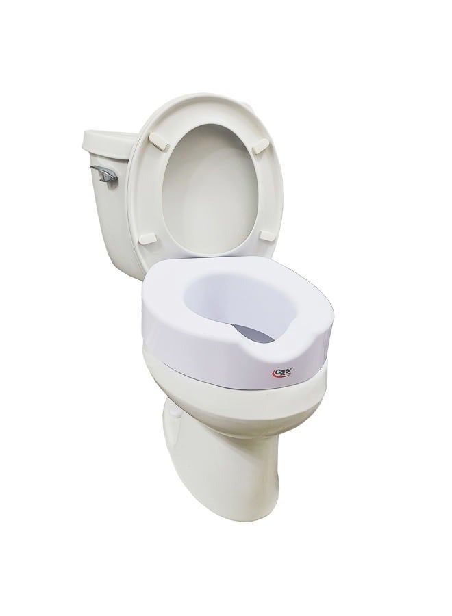 careX Health Brands Fgb32000 4" Quick-Lock Raised Toilet Seat - Image 1
