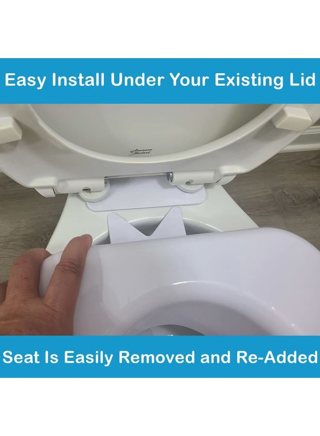 careX Health Brands Fgb32000 4" Quick-Lock Raised Toilet Seat - Image 4