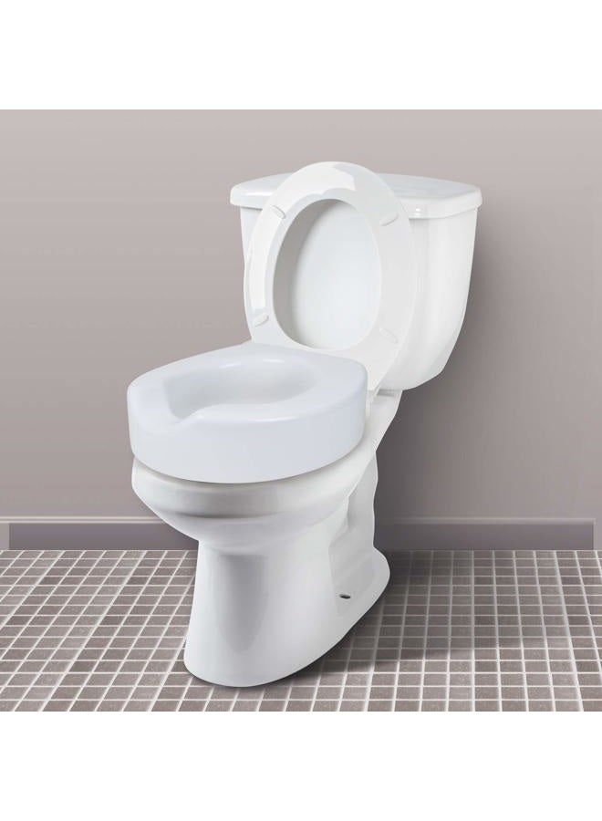 careX Health Brands Fgb32000 4" Quick-Lock Raised Toilet Seat - Image 5