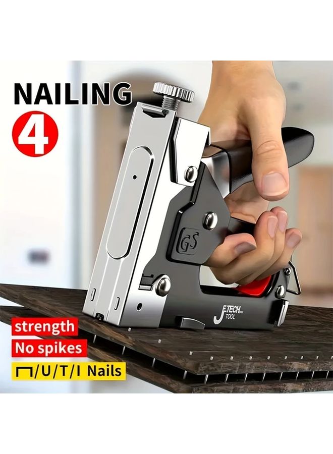 1pc 4 In 1 Manual Nail Gun Stapler Heavy Duty No Electricity Needed - Image 2