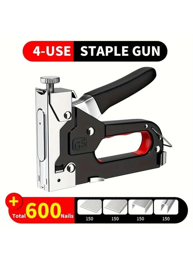 1pc 4 In 1 Manual Nail Gun Stapler Heavy Duty No Electricity Needed - Image 1