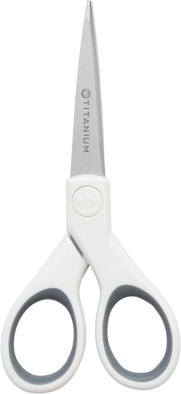 Westcott 5 MicroTip Fabric Scissors with TitaniumBonded Blades Ideal for Crafting Sewing and More - Image 1