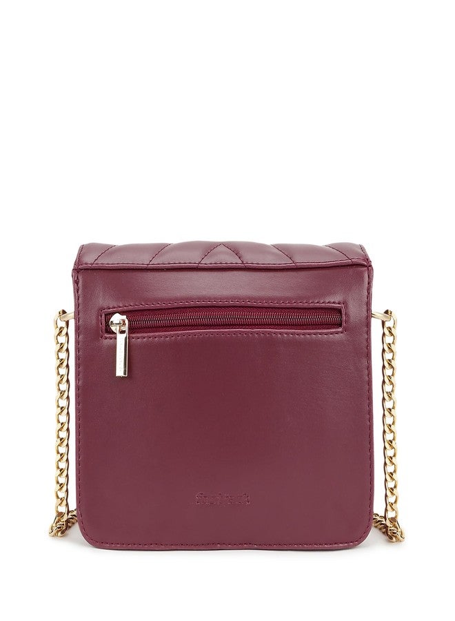 Fastrack Pop Sling | Faux-Leather Women’s Handbag | Hardware with Chain Strap, Magnetic Closure & Smart Organised Compartment - Image 5