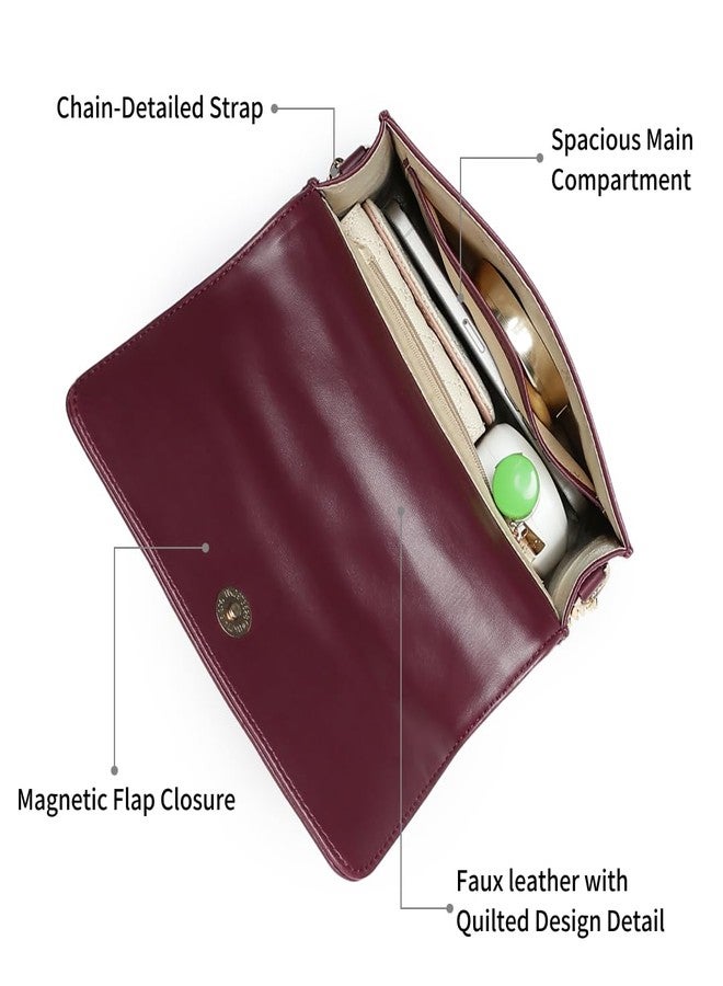 Fastrack Pop Sling | Faux-Leather Women’s Handbag | Hardware with Chain Strap, Magnetic Closure & Smart Organised Compartment - Image 3