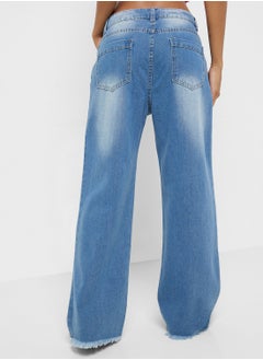 Ginger Mid Rise Wide Leg Jeans  - Image 3