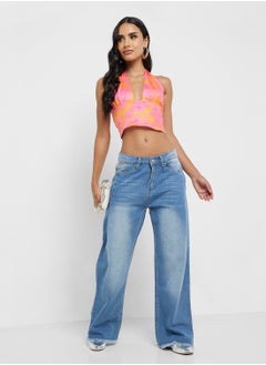 Ginger Mid Rise Wide Leg Jeans  - Image 1