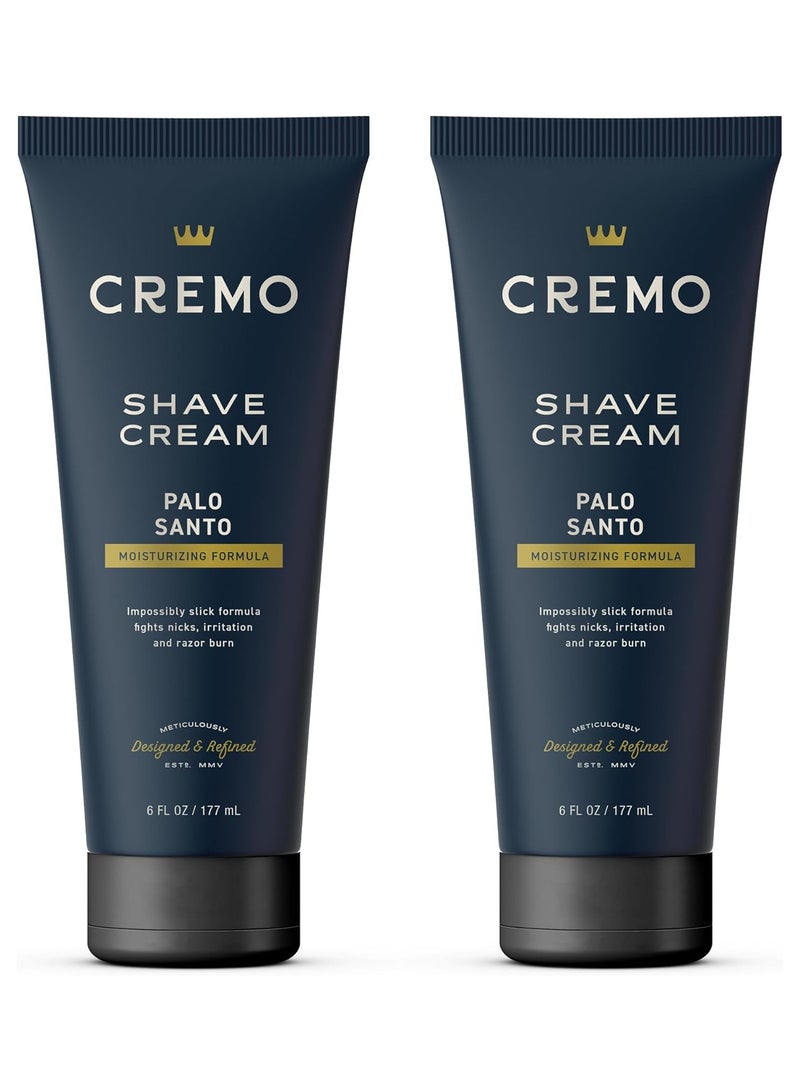 كريمو كريم حلاقة بالو سانتو عالي الجودة، عبوة من قطعتين، 6 أونصة سائلة - Image 1