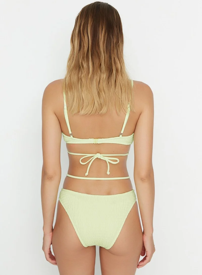 trendyol High Waist Strappy Bikini Bottom