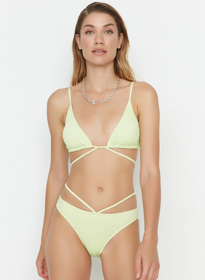 trendyol High Waist Strappy Bikini Bottom