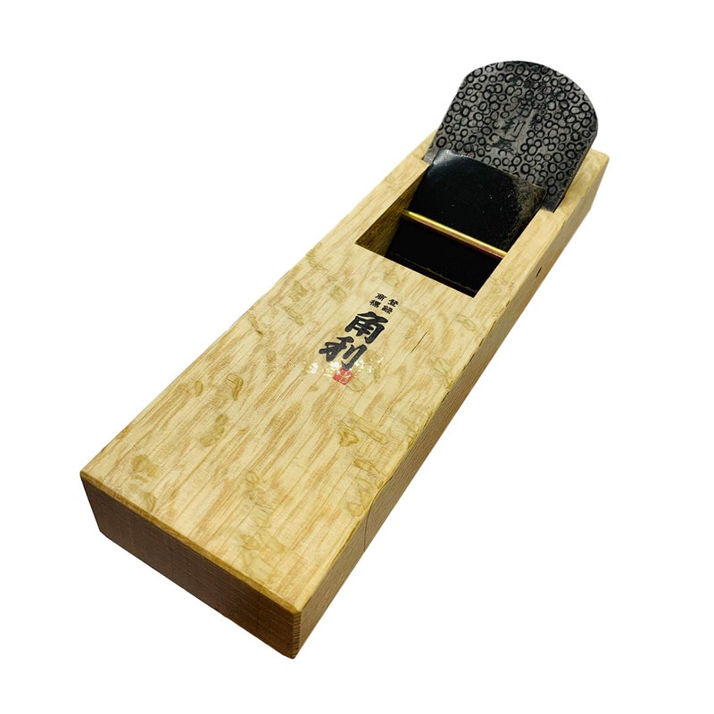 KAKURI Japanese Block Plane Large 60mm for Woodworking KANNA Japanese Smoothing Plane Manual Hand Planer Tool for Finishing Wood 102 x 30 x 28 inches White Oak Body Oil Finished Made in JAPAN