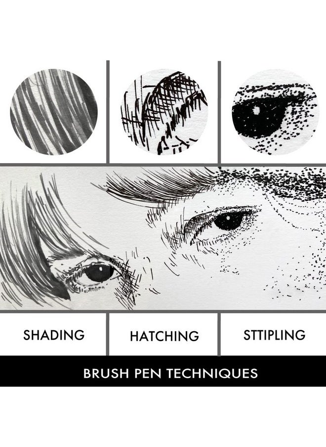 Kuretake - Zig Inktober Special Set Illustration Basic Set 3 For Manga Drawing Lettering And Calligraphy Professional Artist Quality Made In Japan - Image 1