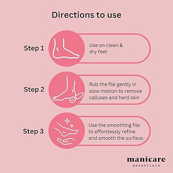 Manicare Smoothing Wooden Foot File Double Sided To Exfoliate And Remove Dry Dead Skin Eliminates Corns And Calluses Pedicure Tool For Super Soft Feet Natural Foot Scraper With Wood Handle - Image 5